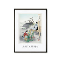 Ogata Gekko - Caring for the Chrysanthemums (1887–1896)