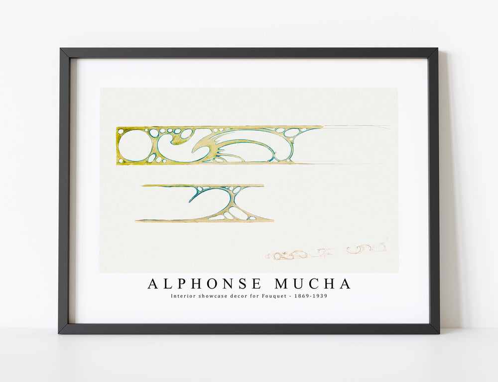 Alphonse Mucha - Interior showcase decor for Fouquet 1869-1939