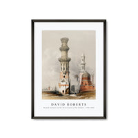 David Roberts - Ruined mosques in the desert west of the Citadel-1796-1864