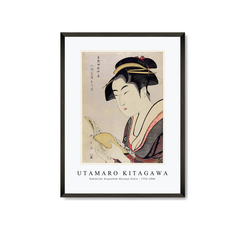 Utamaro Kitagawa - Kobikicho Arayashiki Koiseya Ochie 1753-1806