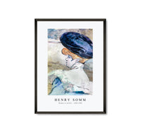 
              Henry Somm - Woman in profile 1890-1900
            