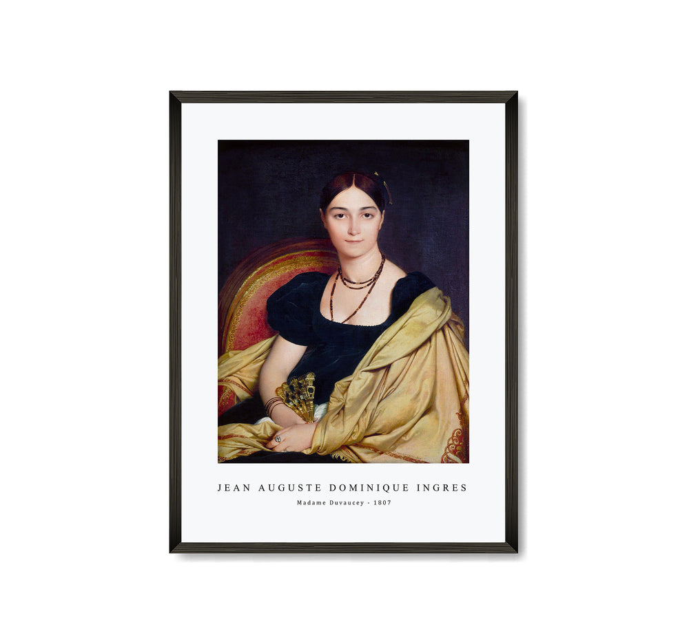 Jean Auguste Dominique Ingres - Madame Duvaucey (1807)