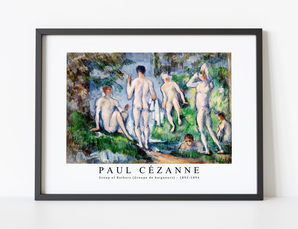 Paul Cezanne - Group of Bathers (Groupe de baigneurs) 1892-1894