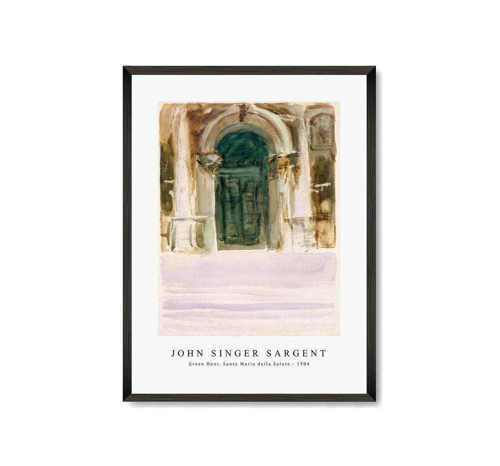 John Singer Sargent - Green Door, Santa Maria della Salute (ca. 1904)