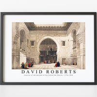 David Roberts - Interior of the mosque of the Sultan the Ghoree-1796-1864