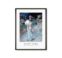 
              Henry Somm - Elegant in a Japanese garden 1890-1900
            