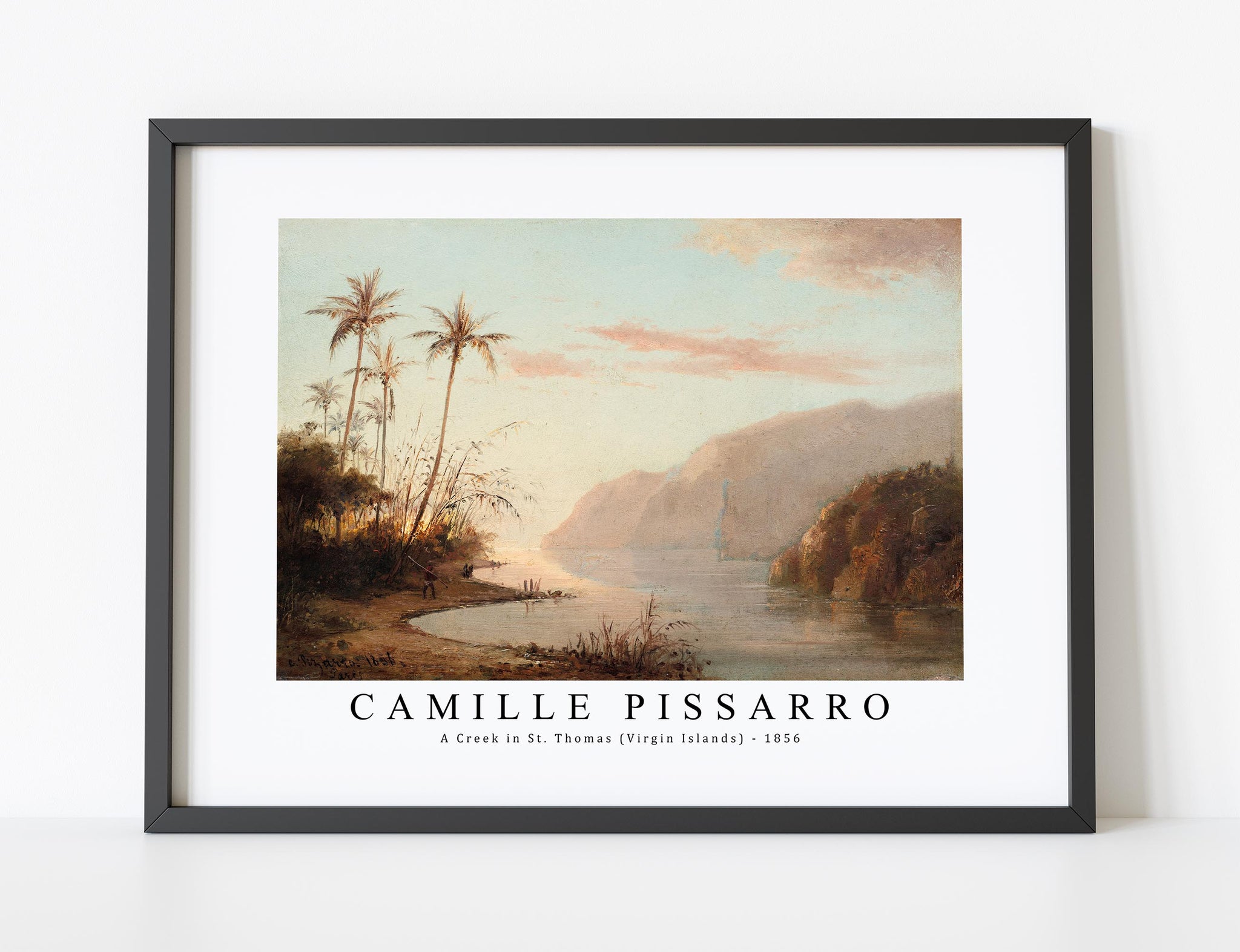 Camille Pissarro - A Creek in St. Thomas (Virgin Islands) 1856