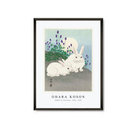 
              Ohara Koson - Rabbits at full moon (1920 - 1930) by Ohara Koson (1877-1945)
            