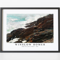 winslow homer - High Cliff, Coast of Maine-1894