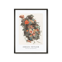 Johan Teyler - Vase with a floral garland (2)