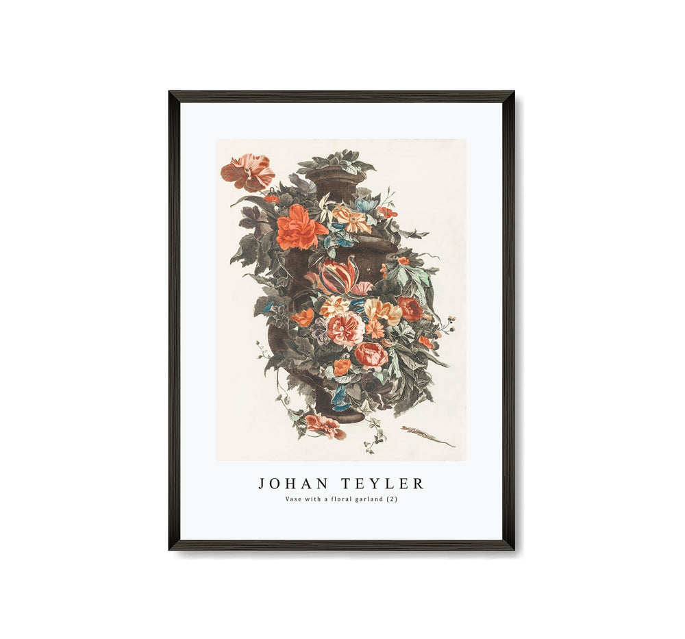 Johan Teyler - Vase with a floral garland (2)