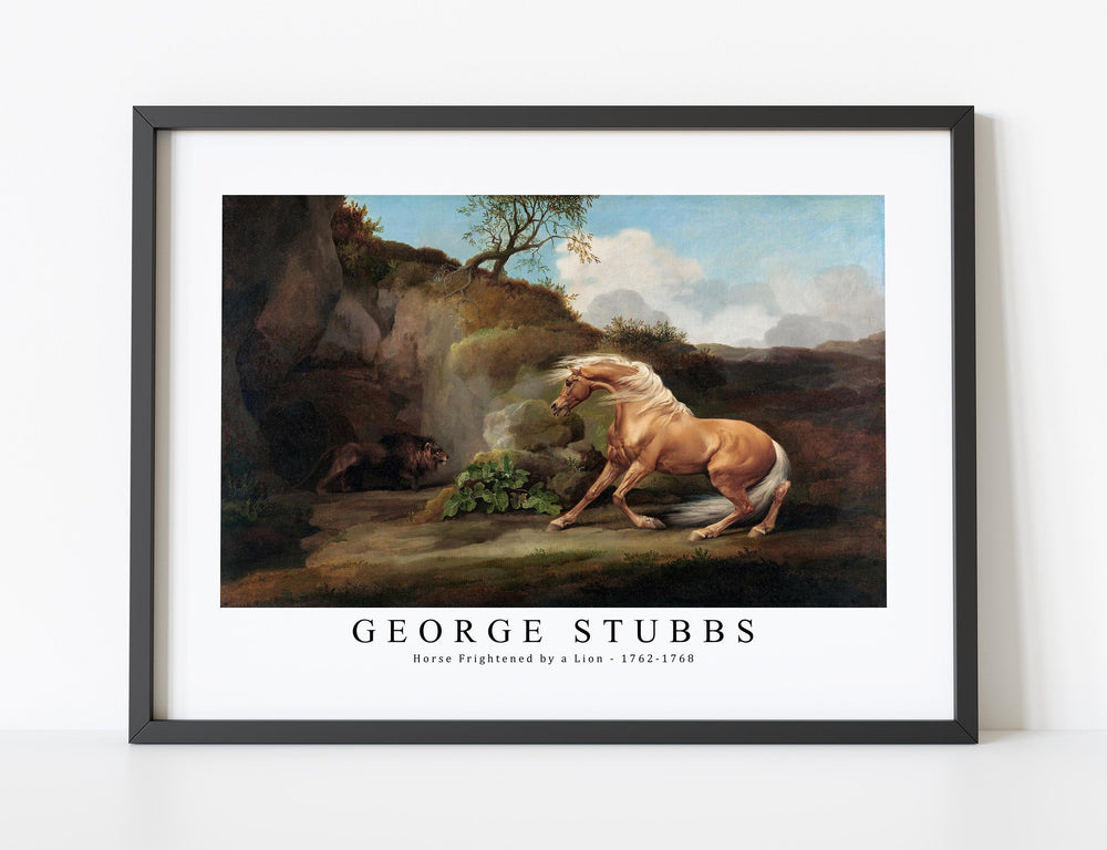 George Stubbs - Horse Frightened by a Lion 1762-1768