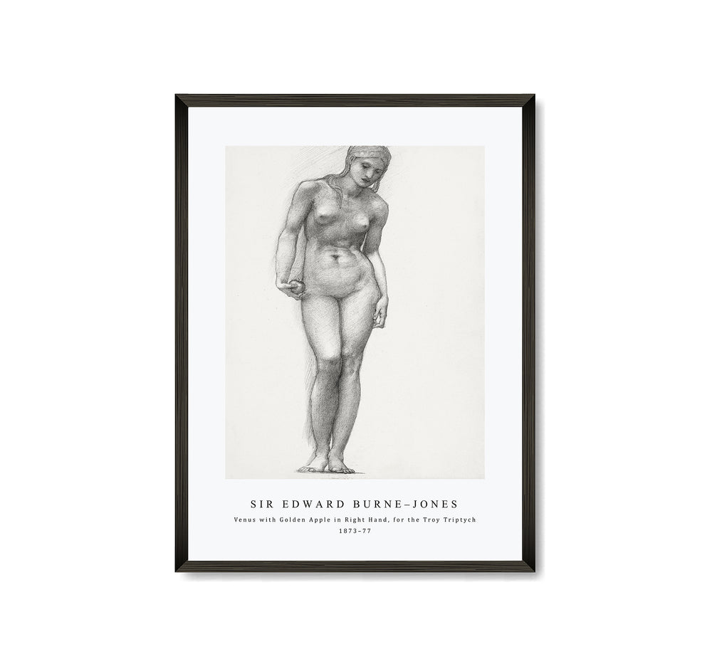 Sir Edward Burne Jones - Venus with Golden Apple in Right Hand, for the Troy Triptych (c. 1873–77)