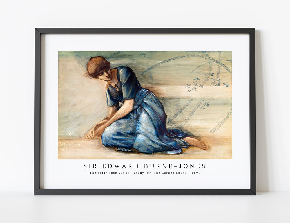 Sir Edward Burne Jones - The Briar Rose Series - Study for 'The Garden Court' (1890)