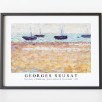 Georges Seurat - Four Boats at Grandcamp (Quatre bateaux Ã Grandcamp) 1885