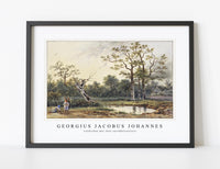 
              Georgius Jacobus Johannes - Landschap met twee sprokkelaarsters by
            