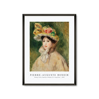 Pierre Auguste Renoir - Woman with Capeline (Femme Ã la capeline) 1890