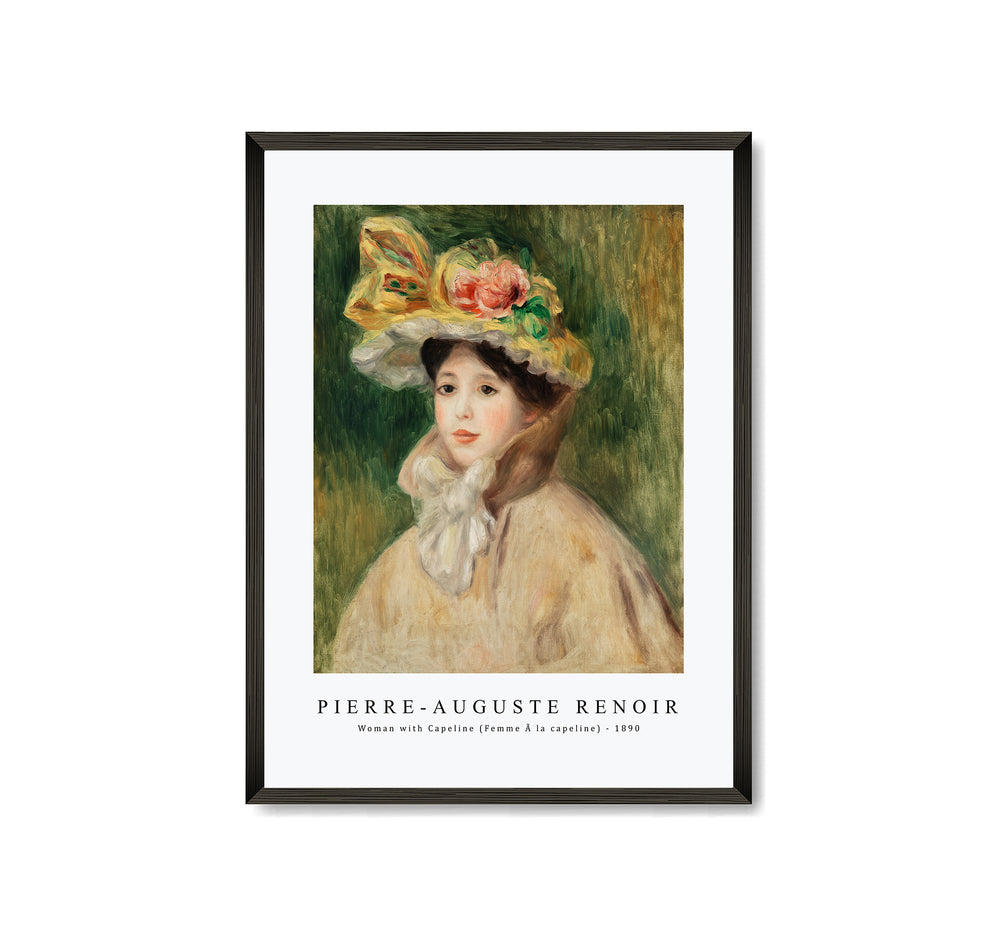 Pierre Auguste Renoir - Woman with Capeline (Femme Ã la capeline) 1890