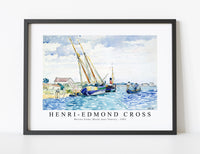 
              Henri Edmond Cross - Marine Scene (Boats near Venice) 1903
            