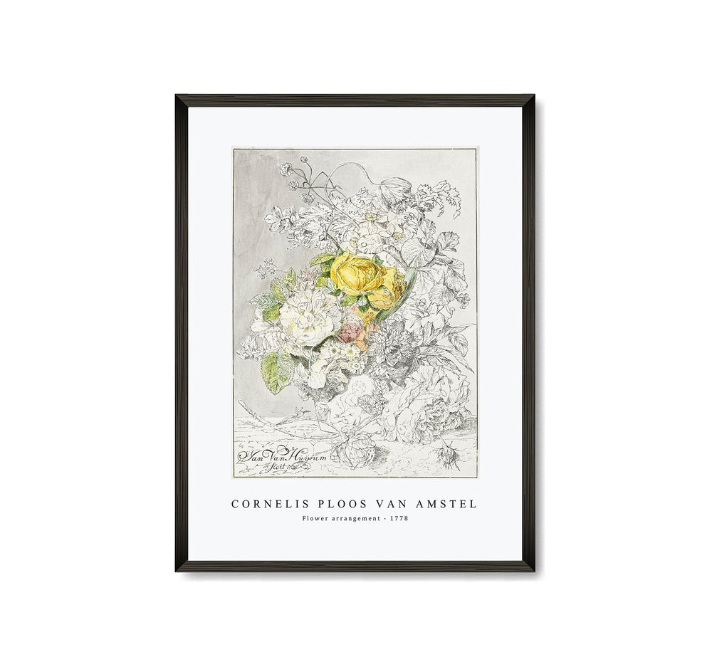 Cornelis ploos van amstel - Flower arrangement-1778