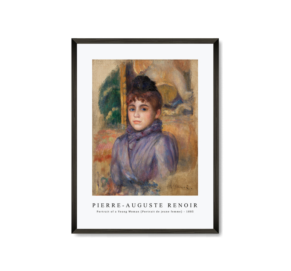 Pierre Auguste Renoir - Portrait of a Young Woman (Portrait de jeune femme) 1885