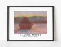 
              Claude Monet - Haystacks, Thaw, Sunset 1890-1891
            