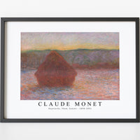 Claude Monet - Haystacks, Thaw, Sunset 1890-1891