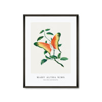 Mary Altha Nims - Rose Bush and Butterfly