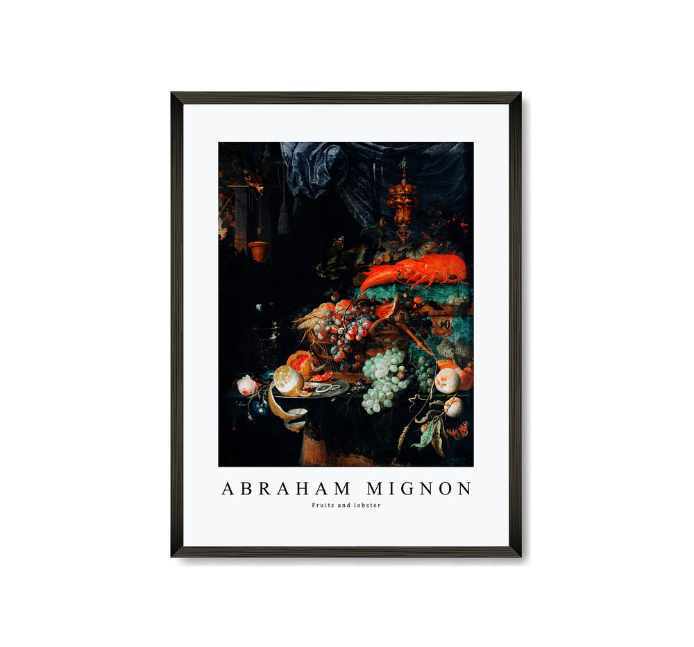 Abraham Mignon - Fruits and lobster