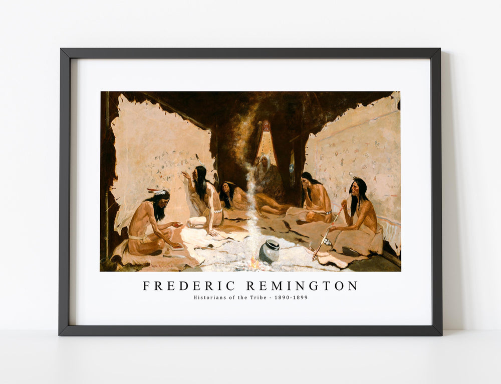Frederic Remington - Historians of the Tribe-1890-1899