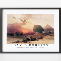 David roberts - Approach of the simoom Desert of Gizeh-1796-1864