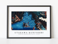 
              Utagawa Kuniyoshi - Gentoku Uma o Odorashite Tankei o Koeru zu 1798-1861
            