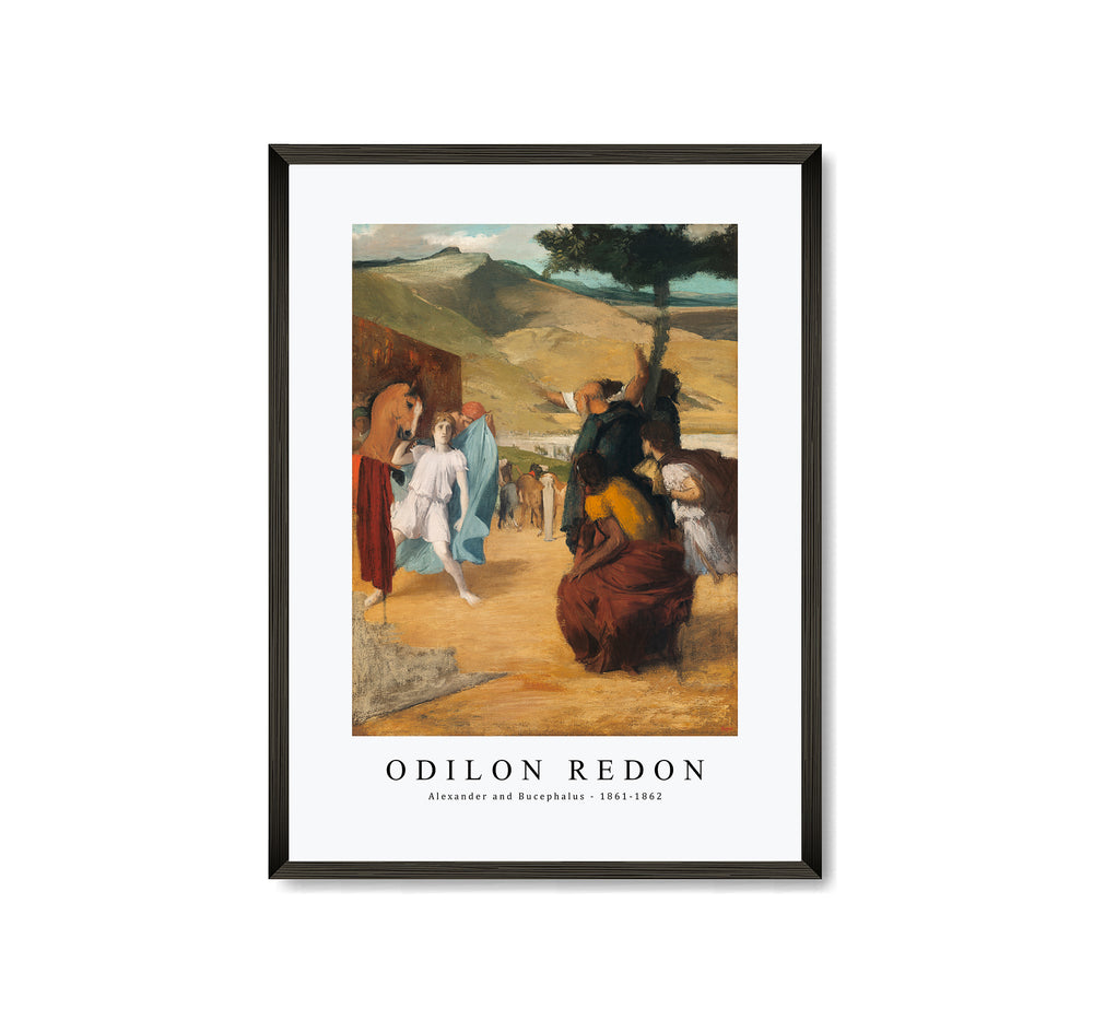 Odilon Redon - Alexander and Bucephalus 1861-1862