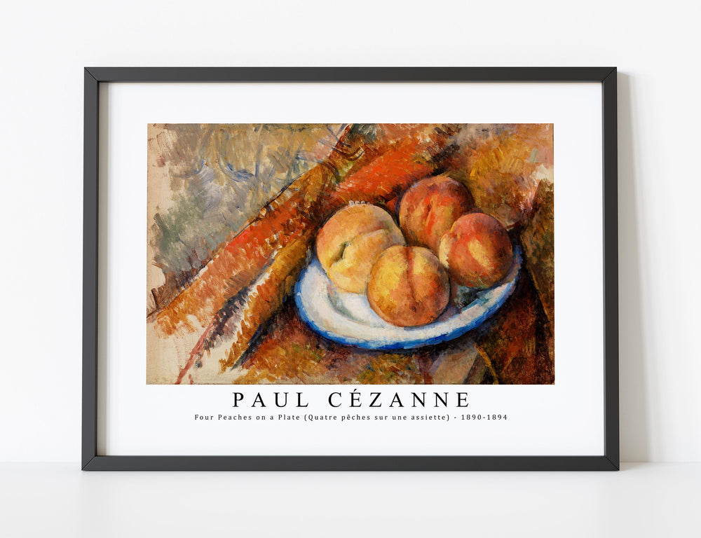 Paul Cezanne - Four Peaches on a Plate (Quatre pêches sur une assiette)  1890-1894