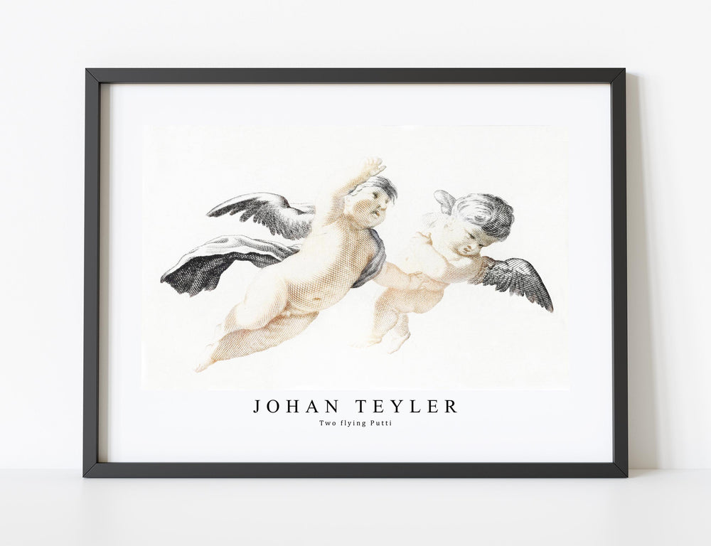 Johan teyler - Two flying Putti