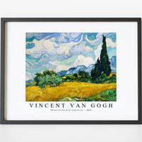 Vincent Van Gogh - Wheat Field with Cypresses 1889