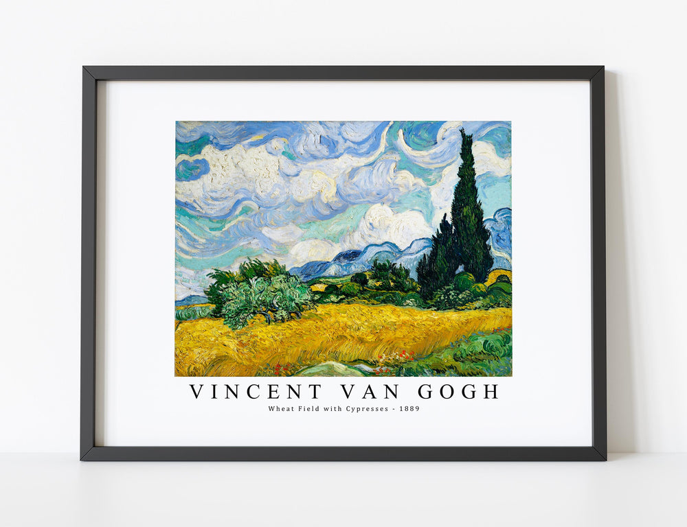 Vincent Van Gogh - Wheat Field with Cypresses 1889