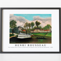 Henri Rousseau - The Laundry Boat of Pont de Charenton (Le Bateau-lavoir du Pont de Charenton) 1895