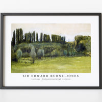 Sir Edward Burne Jones - Landscape - Study painting in high resolution by Sir Edward Burne–Jones