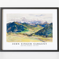 John Singer Sargent - Open Valley, Dolomites (ca. 1913–1914)