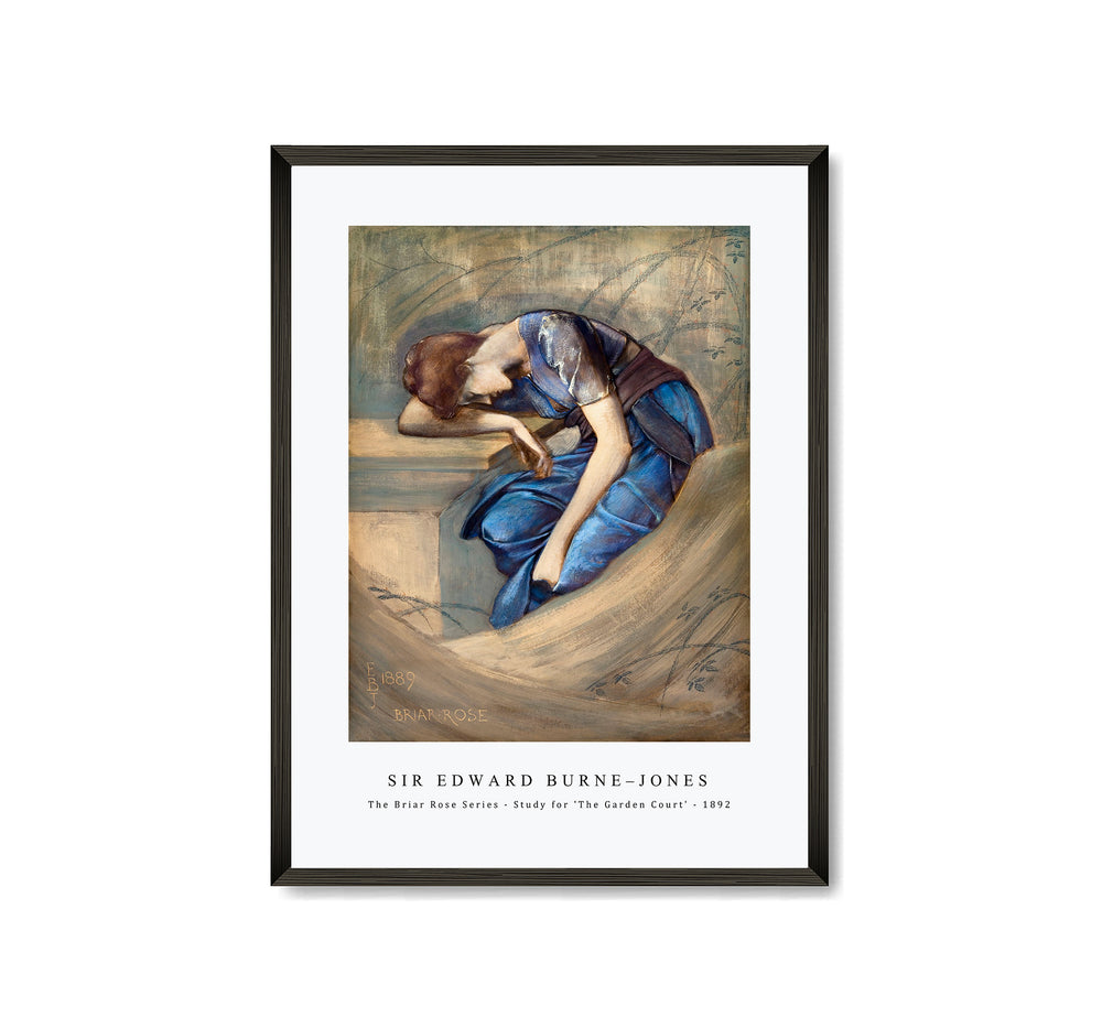 Sir Edward Burne Jones - The Briar Rose Series - Study for 'The Garden Court' (1892)
