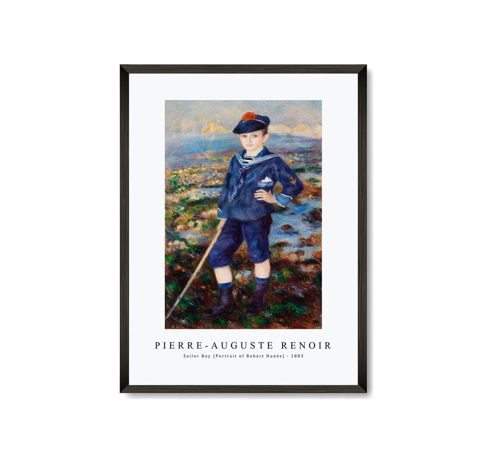 Pierre Auguste Renoir - Sailor Boy (Portrait of Robert Nunès) 1883