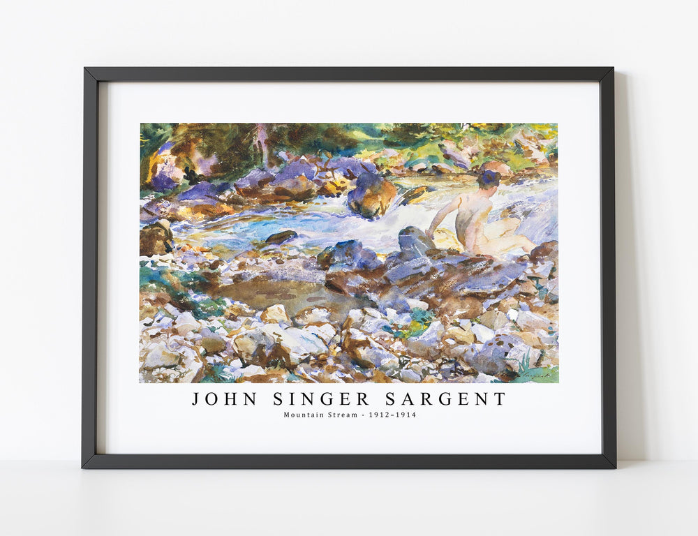 John Singer Sargent - Mountain Stream (ca. 1912–1914)