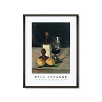 Paul Cezanne - Still Life with Bottle, Glass, and Lemons 1867-1869