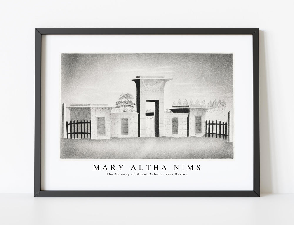 Mary Altha Nims - The Gateway of Mount Auburn, near Boston
