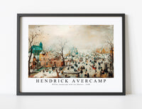 
              Hendrick Avercamp - Winter Landscape with Ice Skaters 1608
            