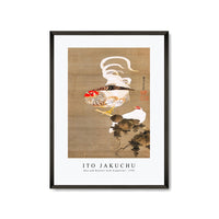 Ito Jakuchu - Hen and Rooster with Grapevine (1792)