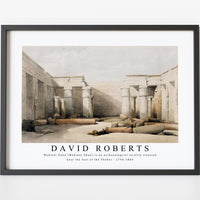 David Roberts - Medinet Habu (Medint) in Thebes-1796-1864
