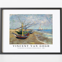 Vincent Van Gogh - Fishing Boats on the Beach at Saintes-Maries 1888