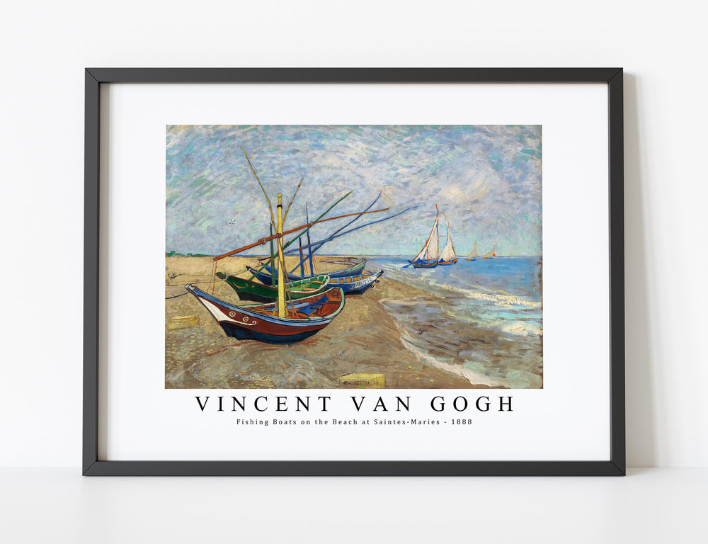 Vincent Van Gogh - Fishing Boats on the Beach at Saintes-Maries 1888